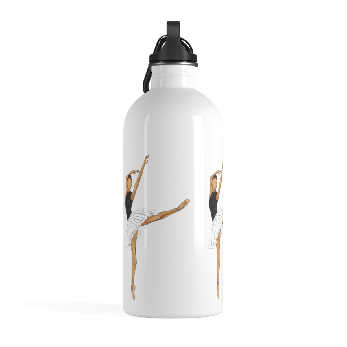 Melanin Prima Ballerina Stainless Steel Water Bottle