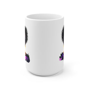 Flower Queen White Ceramic Mug