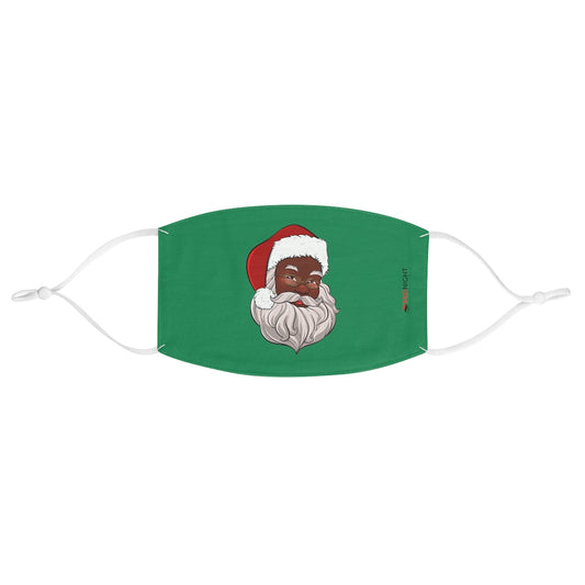 Black Santa Claus Fabric Face Mask