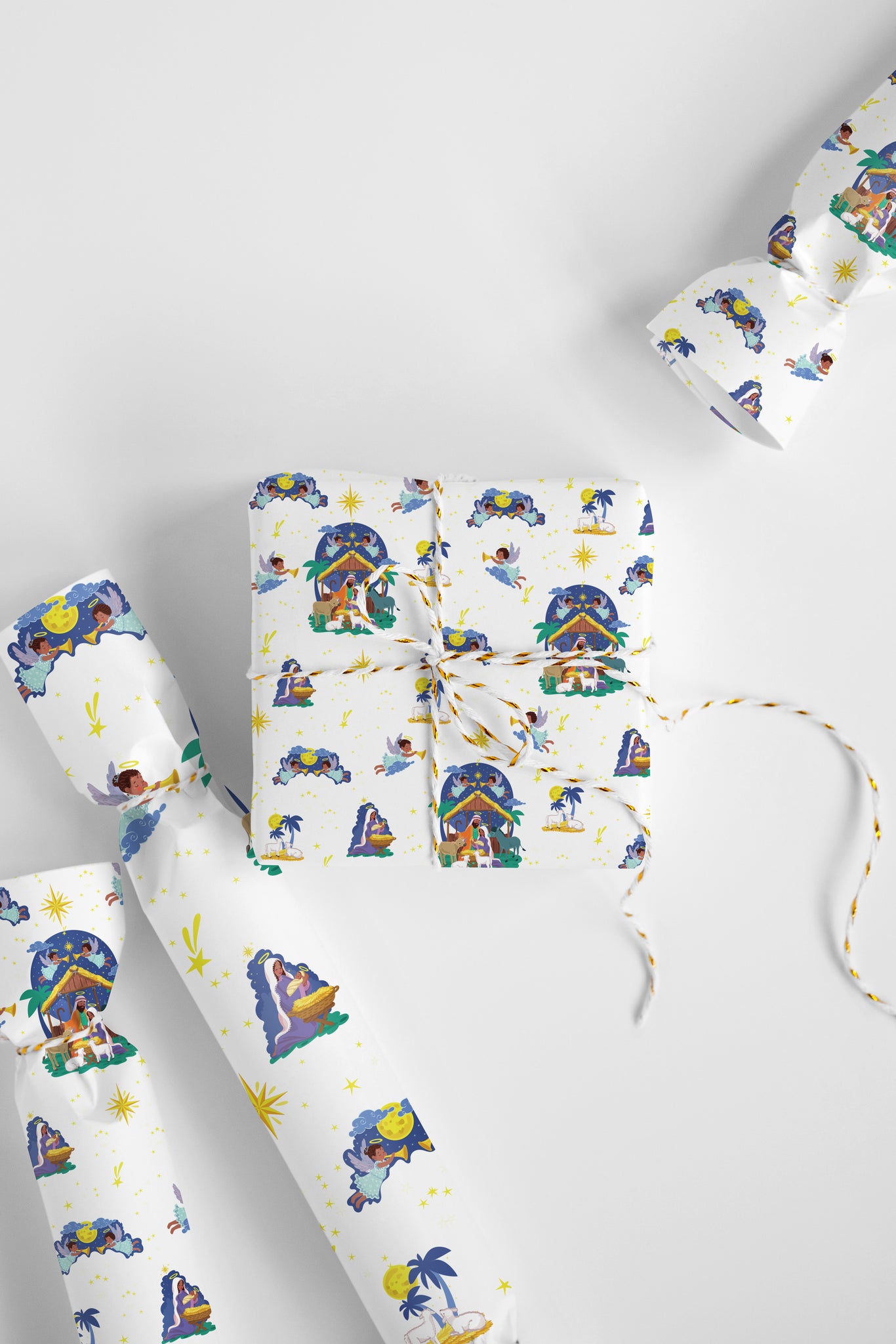 Black Boy & Girl Birthday Wrapping Paper Roll – Midnight Reflections, LLC