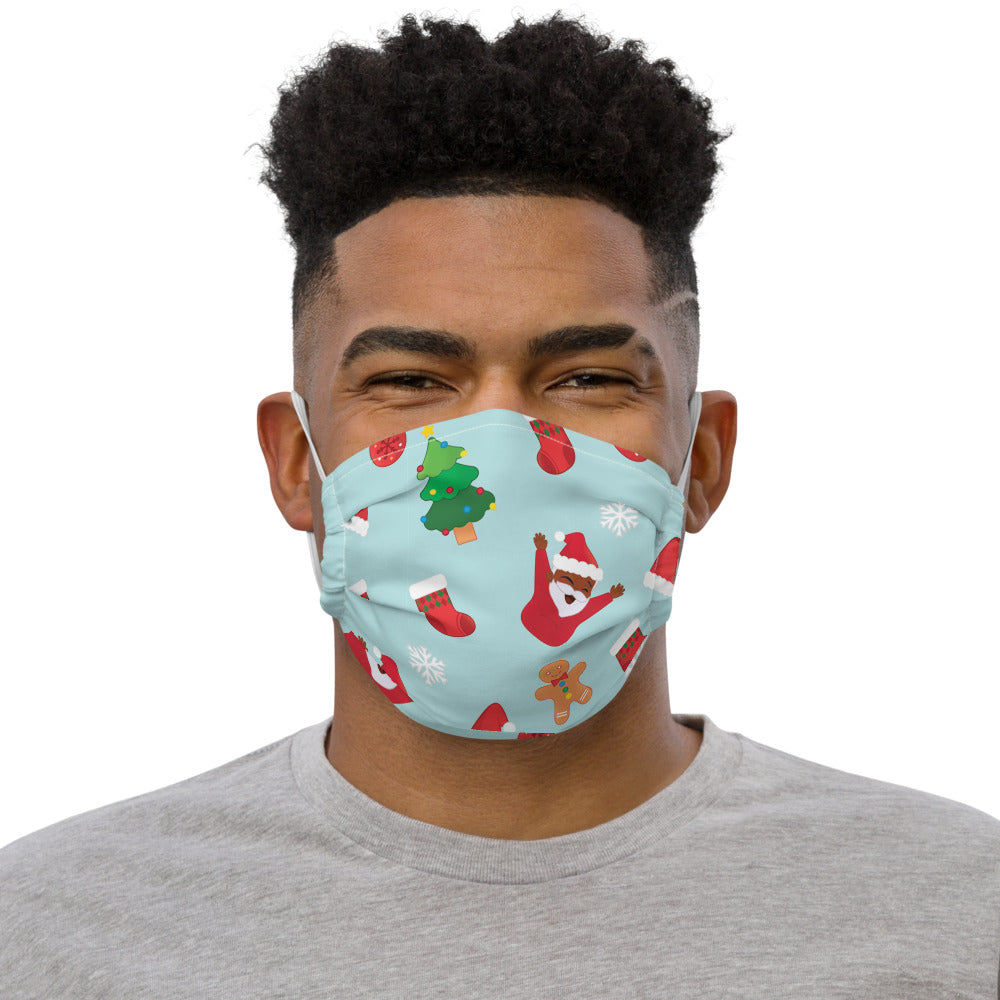 Black Santa face mask