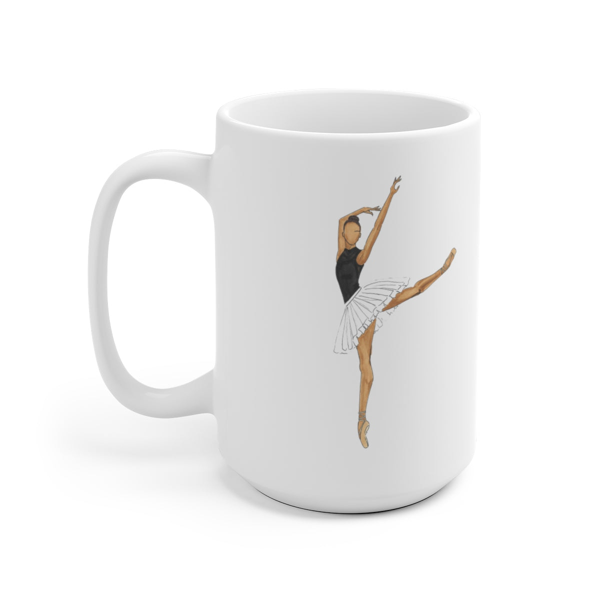 Melanin Prima Ballerina Ceramic Mug 15oz