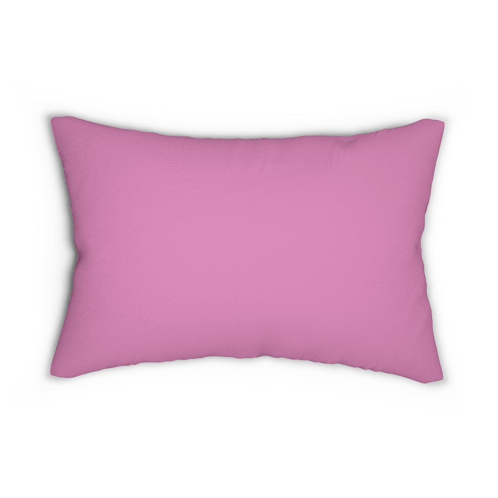 Chocolate Nutcracker Spun Polyester Lumbar Pillow Pink