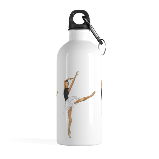 Melanin Prima Ballerina Stainless Steel Water Bottle