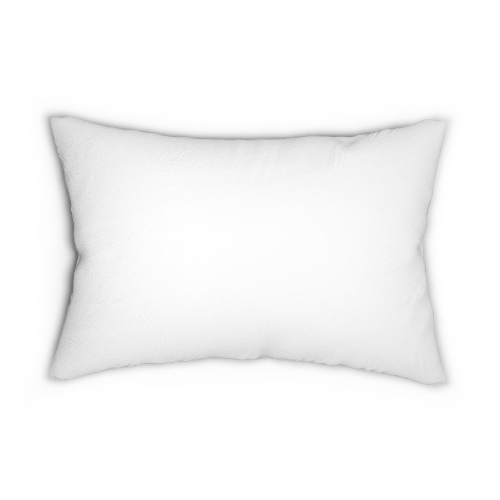 Chocolate Nutcracker Spun Polyester Lumbar Pillow White