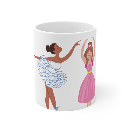 Chocolate Nutcracker and Ballerinas Mug