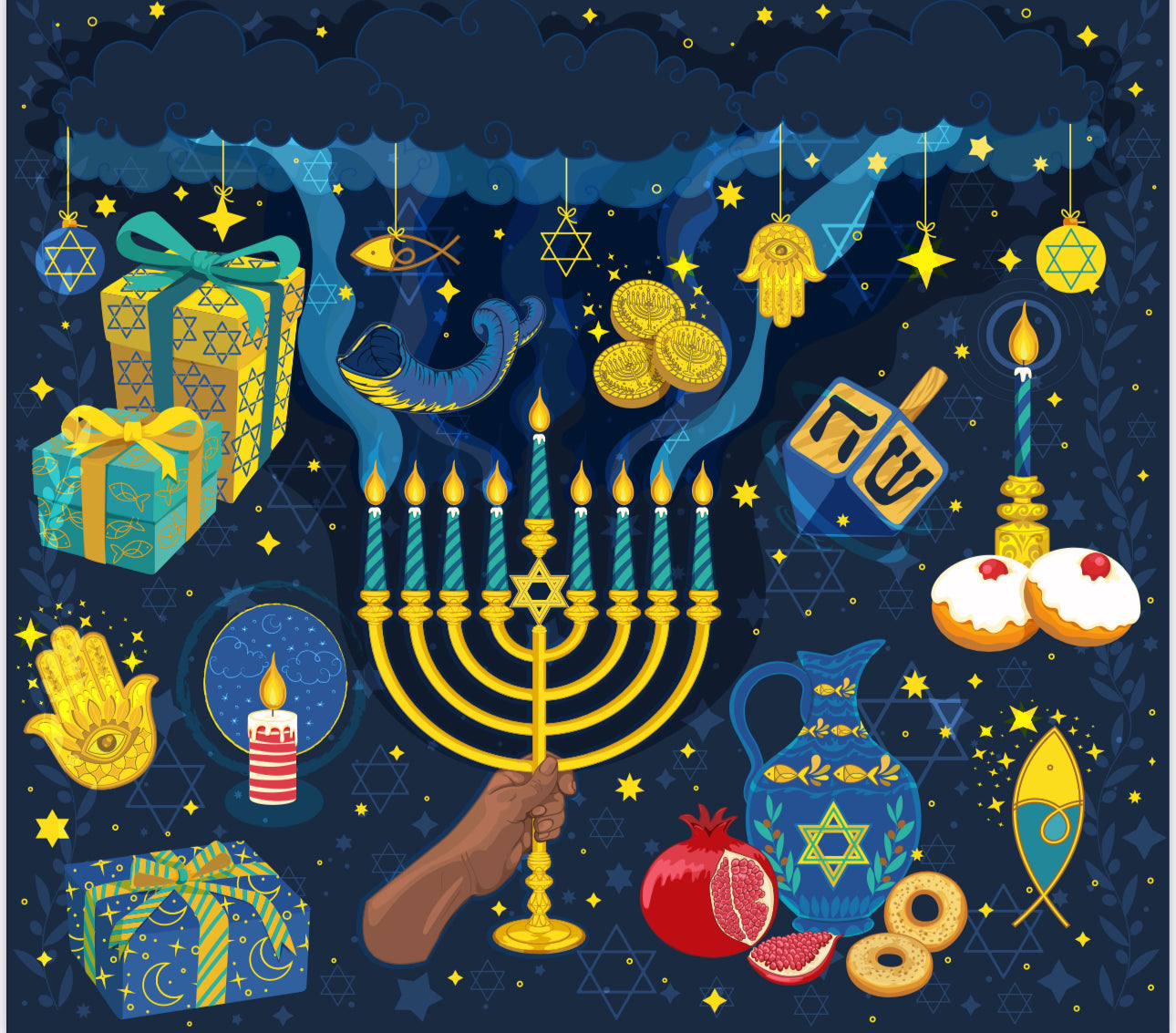 Spirit of Hanukkah Wrapping Paper