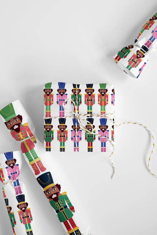 Chocolate Nutcracker Wrapping Paper Roll