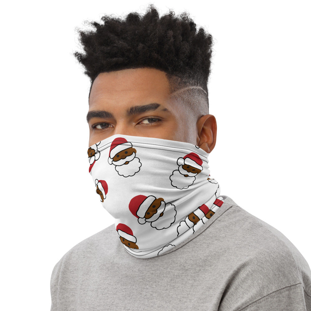 Black African American Santa Neck Gaiter