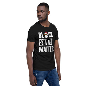 Emoji Black Santa Claus Matters Short-Sleeve Unisex T-Shirt