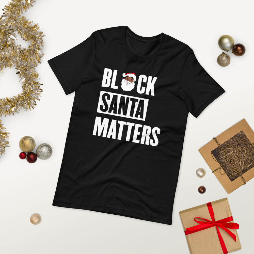 Black Santa Claus Matters Short-Sleeve Unisex T-Shirt