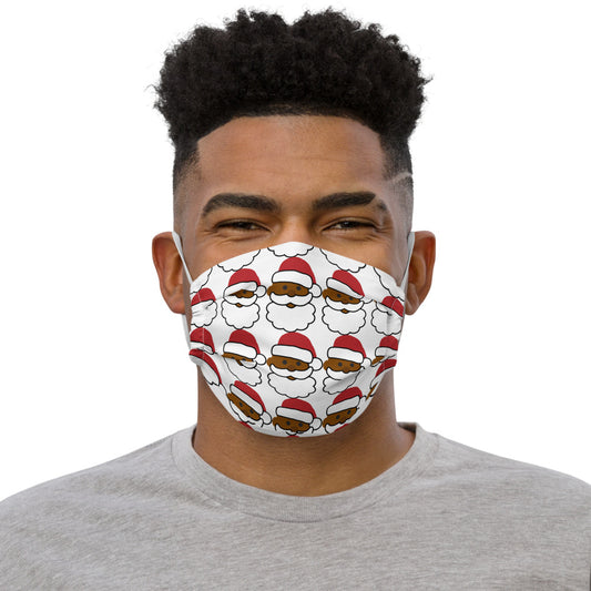 Emoji Black Santa Claus Face mask