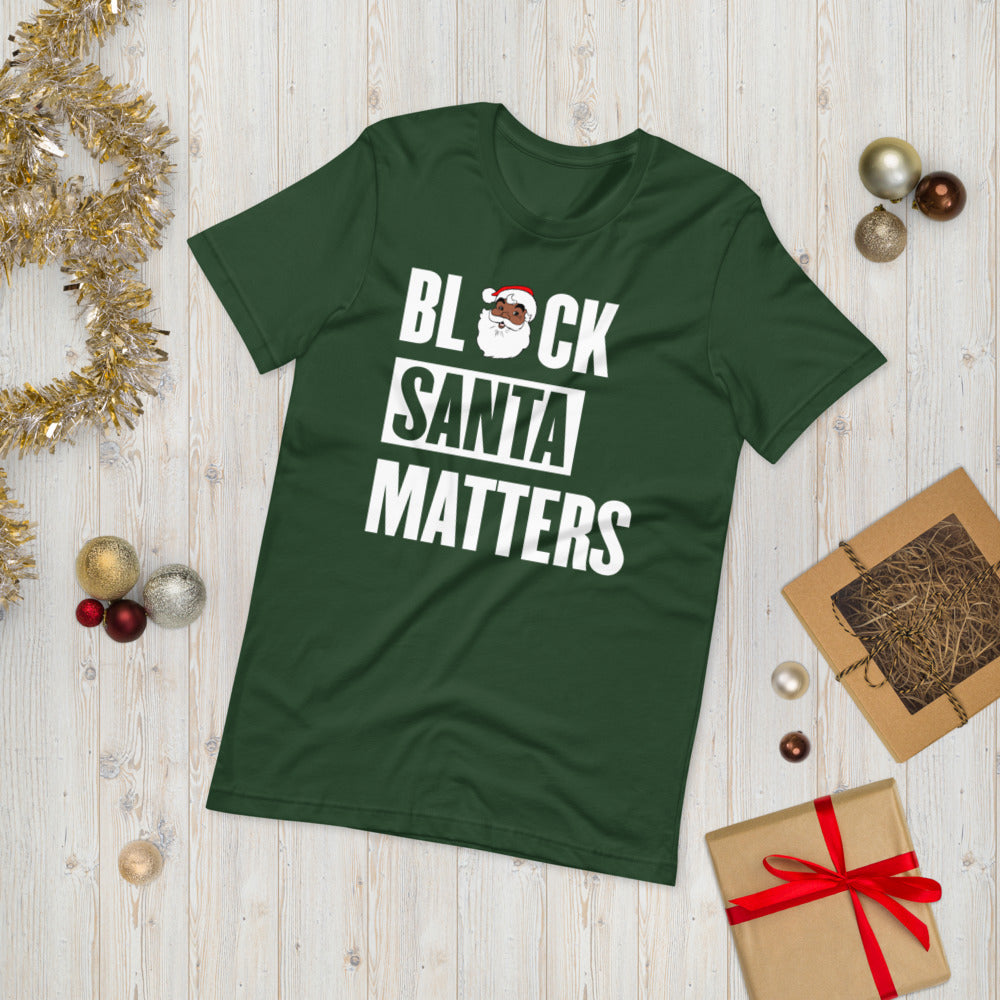 Black Santa Claus Matters Short-Sleeve Unisex T-Shirt