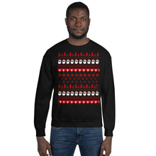 Ugly Christmas Sweatshirt with Black Santa Claus